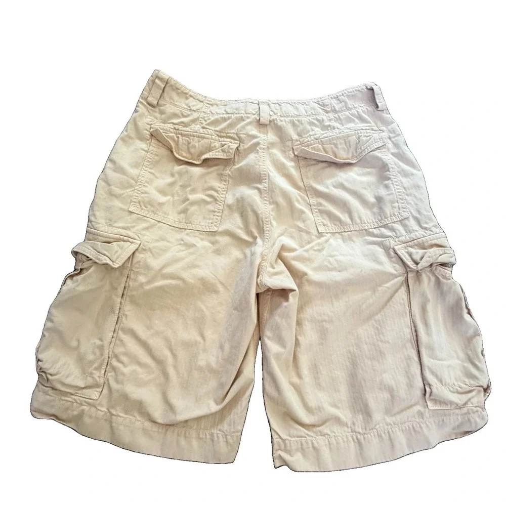 Banana Republic Shorts Mens 34 Khaki Cargo Pockets Hiking Utility Outdoor Y2K